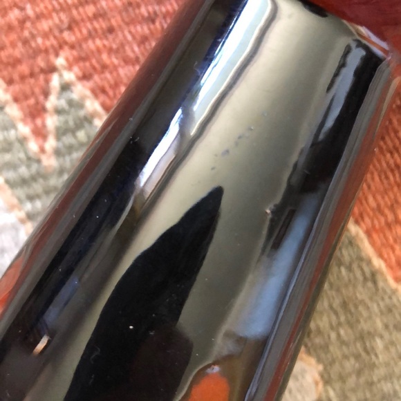 Vintage Mid Century Gabriel Sweden Delta D7 Vase in Black Brown 6” Tall - Picture 7 of 11